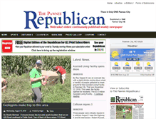 Tablet Screenshot of pawneerepublican.com